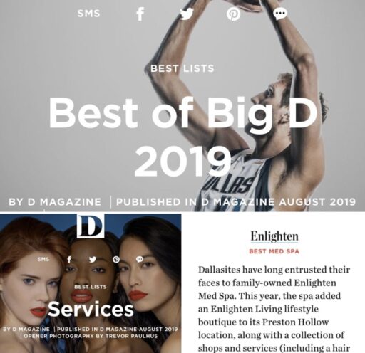 Enlighten MD Featured in Best of Big D 2019 by D Magazine