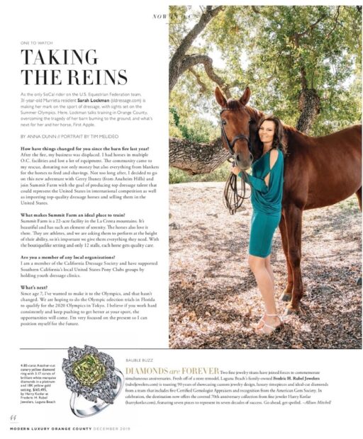 Harry Kotlar Featured in Modern Luxury OC